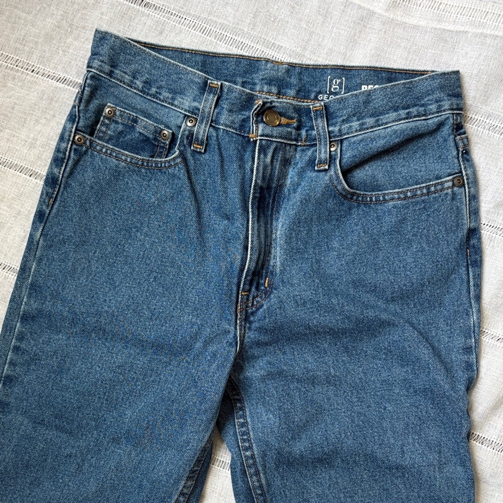 Vintage George Straight Leg Medium Wash Denim